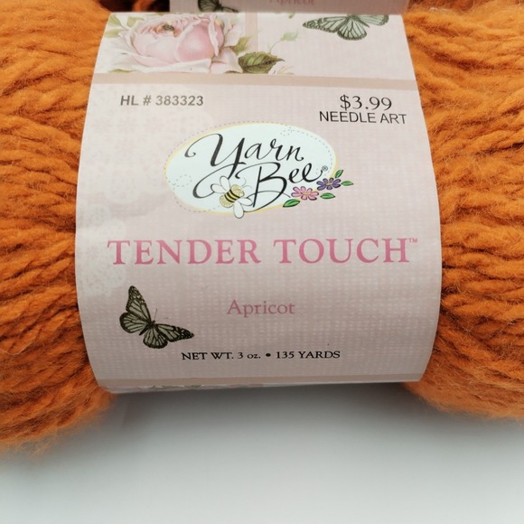 Lot of 3 Yarn Bee Tender Touch Yarn Apricot #109 - 3oz/135yds Each - Picture 3 of 4